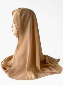 1pc Random Breathable Tubular Headband Scarf, Long Scarf, Hijab, Soft & Lightweight, Multipurpose, Daily Accessory, Silky Touch For Women, Suitable For Evening Dress, Party, Travel, Office, Wedding Gift - Multicolor - View 9