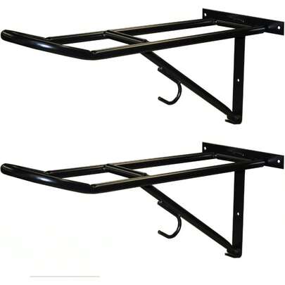 Folding, Collapsible Wall Mount Horse Saddle Rack For Tack Room - Perfect For Hanging, Storing & Organizing All Your Riding Gear.