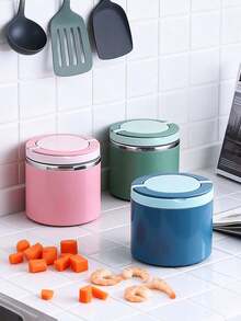 وعاء عازل للحرارة سعة 1000مل/630مل مع مقبض، من الفولاذ المقاوم للصدأ لحفظ الطعام والأطفال، وعاء طعام، وعاء حساء، كوب حساء حراري، باللون الوردي/الأخضر/الأزرق، مناسب للمكتب والسفر والمدرسة والهدايا وعودة للمدرسة والمطبخ والعطلات، يمكن استخدامه في الميكروويف، وجبة الإفطار: الشوفان - متعدد الألوان - مشاهدة 8