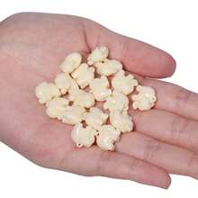 10pcs 12x13mm Natural Shell Mother Of Pearls Cute Elephant Loose Beads For Diy Bracelet Necklace Charms Jewelry Making Accessories - Beige - View 5