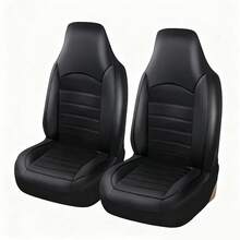 Bộ 2 bọc ghế trước ô tô đa năng, chất liệu da PU cao cấp, có tựa lưng cao, kiểu dáng xô - Phù hợp với hầu hết các dòng xe sedan, xe tải và SUV, sử dụng được quanh năm. - đường kẻ - Xem 14