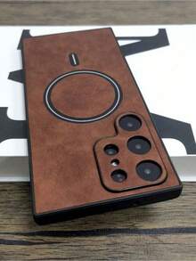 Ốp lưng điện thoại cao cấp bằng da mờ, có nam châm, hỗ trợ sạc không dây, tương thích với Samsung Galaxy S26 Ultra S24 S25 S23 S22 Ultra Plus S25 Edge, chống sốc, khung bảo vệ chắc chắn, quà tặng kỷ niệm, sinh nhật mùa xuân. - Màu xám đen - Xem 7