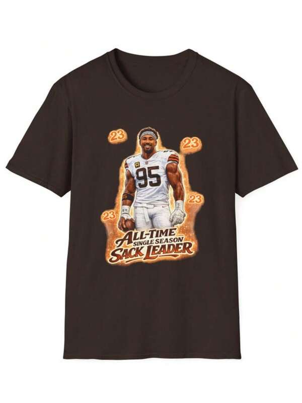 Sack Leader Myles Garrett Cleveland Browns Shirt