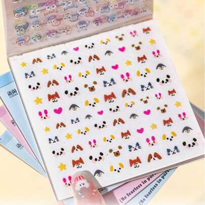 1 st mini dekorativ klistermärke i anteckningsbok med liten näsa