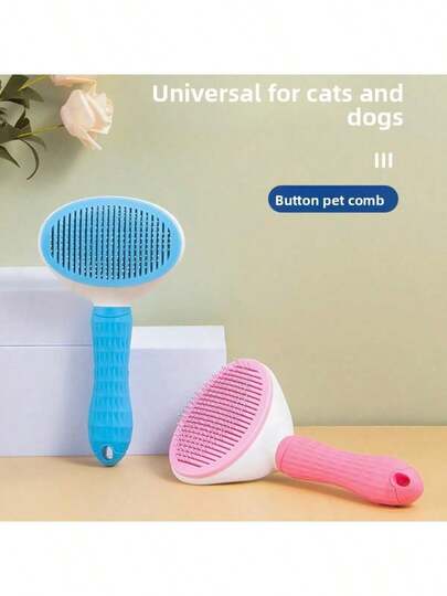 1 pieza Peine para aseo de mascotas de acero inoxidable, cepillo de dientes densos para eliminar pulgas para perros y gatos, herramienta para desenredar y eliminar el pelo muerto para pelo largo, suministros esenciales de limpieza para mascotas, regalo perfecto para amantes de las mascotas