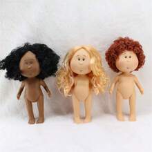 米娅西班牙土豆娃娃陶瓷摆件 DIY 娃娃可爱娃娃空白素体娃娃，适合女孩，节日和生日礼物送给家人和朋友 - 彩色 - 查看 9