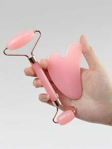 2pcs Green ABS Resin Gua Sha Massage Board | Facial & Body Meridian Scraping Massage Tool, Beauty Lifting - Multicolor - View 8