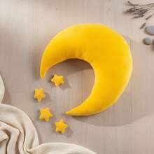 5pcs Newborn Photography Props Baby Soft Velvet Moon And Star Shaped Posing Cushion Basket Filler Sets - Multicolor - View 13