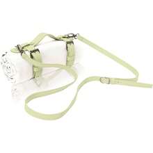 Correa de hombro blanco cremoso + verde pastel claro