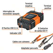 Power Inverter With USB Ports, Tru Per - D - View 2
