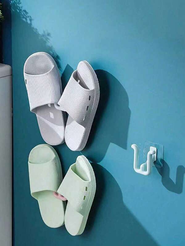 1/3/4 Pcs Easy Install Wall Mounted Shoe Rack - No Drilling, Self-Adhesive Foldable Shoe Organizer Rack For Door, Cabinet, Bathroom, Kitchen, Multipurpose Shoe Shelf