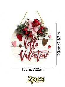 1 tượng trang trí, Tấm bảng gỗ hình trái tim ngày Valentine, Đồ trang trí Valentine, Quà tặng đám cưới/đính hôn, Móc treo cửa bằng gỗ tròn, Trang trí nhà cửa, Vật dụng gia đình - Nhiều màu - Xem 8