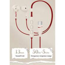 Coca Cola T36S 复古 TWS 无线蓝牙 5.4 半入耳式耳机，超长续航，超轻便携，带麦克风 - 均碼 - 查看 7