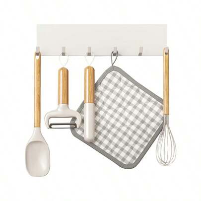 1 Stück Magnetischer Metall-Halter - Starke Schlüsselaufbewahrung, Werkzeughalter ohne Bohren für Wand, für Besteck, Geschirr, Lappen und mehr - perfekt für Schrank, Flur und Büroorganisation, Pink