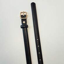 2条简约休闲腰带，适合日常搭配西裤和牛仔裤，春、夏、秋季皆宜，纯色休闲PU皮革材质。 - 彩色 - 查看 5