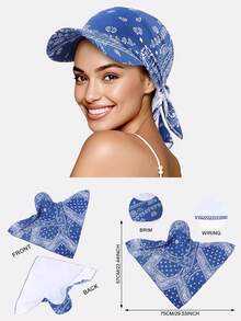 1pc Women Lace Trim Headscarf With Ribbons, Headband Headwrap, Chemo Cap, Suitable For Daily Use - Lace - View 7