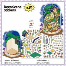 Infeel.Me Ediția a 9-a Seria "Deschis astăzi", Autocolante diorama 2.5D pentru meșteșuguri DIY cu scene miniaturale - Multicolor - Vizualizare 10