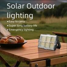 Multifunction Solar Lantern Dual Power Sources Solar Energy Type C Charging Options Magnetic Attachment Hook Suspension Tripod Compatibility Portable Design Long Lasting 18650 Battery Pack - Camping Light 150LEDS - View 5