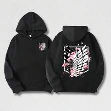 Sudadera con capucha de Eren Yeager de , ropa de calle Harajuku, sudaderas Shingeki No Kyojin, camisetas gráficas de anime, camisetas gráficas, suéter, sudaderas - 1 - Ver 4