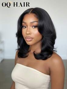 OQ 200% 密度 8-14 英寸 M 型帽佩戴式无胶假发，柔顺水波波头，9x6 透明蕾丝前额假发，预漂白，细小发结，自然色，预拔发际线，情人节礼物，无需胶水，新手友好，耐用持久，轻盈帽型，全天舒适，掉发极少，适合日常佩戴，办公室女性适用。 - SNatural - 查看 2