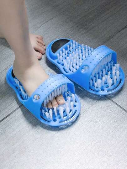 Foot Scrubber With Suction Cup, Plastic Foot Cleansing Brush With Polyester Bristles, Shower Floor Dead Skin Remover, Foot Massage Cleaning Tool, Shower Foot Exfoliating Pad - Shower Foot Cleaning Tool To Remove Calluses And Dead Skin, Foot Massage Pad For Men And Women To Relieve Sore Feet, Non-Slip Suction Cup, Foot Care Tool, Manicure Tool, Body Care Tool, Valentine's Day Gift