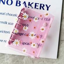 A7 Daisy Loose-Leaf Binder Cover, Detachable 3D Crystal Bubble Sticker Album, Sticker Book With Peelable Sticker Pages, Transparent Card Holder, 160 Pockets Refill Pages, DIY Memo Notebook, Stationery Storage Box, Essential For Back To School, New Year, Valentine's Day, Office Supply Season, Suitable As Gift - Multicolor - View 8