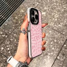 Leopard Print Phone Case,  Style, For Compatible With IPhone 17/17pro/17promax/17Air/Iphone16/16pro/16plus/16promax/15/15promax/15pro/11/12/13/14promax/12mini/13mini/11pro/11promax/12pro/12promax/13pro/13promax/14pro/14promax, Chic Animal Print Gift, Girly Fashion Accessory Present - 白色 - 查看 6