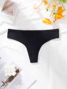 7 chiếc/gói quần lót dây cotton không đường may dành cho nữ, gợi cảm, thoáng khí, cạp thấp, phù hợp cho thể thao và tập luyện. - Nhiều màu - Xem 6