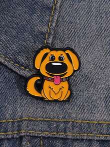 1枚金毛犬珐琅徽章 动漫电影胸针 翻领徽章 卡通可爱狗狗动物饰品 朋友礼物 - 彩色 - 查看 9