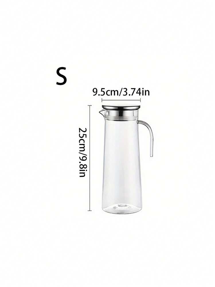 1pc Water Pitcher With Lid & Spout - Hot/Cold Beverages, Heat-Resistant, Ideal For Iced Tea, Lemonade, Refreshments - Multicolor - View 12
