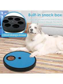 二合一宠物磨甲器兼喂食器，便携式旋转砂纸抓板，通用猫狗指甲护理玩具，可放置零食的抓板 - 100ml - 查看 4