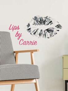 1PC- Wallpaper -[Sexy Lips]Decorations Home Self-Adhesive Wallpaper Removable Wall Stickers For Wall Decor Living Room, Living Room Decor, Window Stickers – Cute & Creative Wall Decor For Fridge Toilet Wall Art Room Decor Bedroom Decor - PVC Self-adhesive - View 7