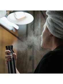 Pressurized Spray Bottle, High Pressure Spray Bottle, Fine Mist Spray Bottle, Stylish Spray Bottle, Semi-Automatic Continuous Spray Bottle, Water Spray Bottle - Black - View 7