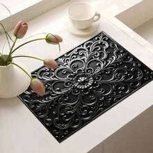 (Hot !!!) 1pc Flat Stove Protector Mat, Rubber Non-Slip Heat-Resistant Kitchen Utensil Protector Mat, Suitable For Induction Cooker, Glass Stove, Multi-Functional Scratch-Resistant Mat, Also Can Be Used As Oven, Washing Machine, Dryer, Kitchen Protector Mat. - Multicolor - View 15