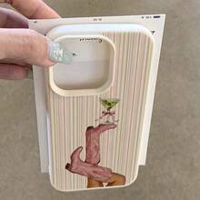 1 ốp lưng điện thoại bằng chất liệu TPU, họa tiết sọc hồng dễ thương và thời trang, tương thích với iPhone 17 Pro Max/17/16 Pro Max/15/13/12/11, S20 FE/A15/S24/A55, tương thích với Redmi Note 11/Note 12/Note 13 Pro, ốp bảo vệ toàn thân chống sốc, mềm mại, phiên bản quốc tế, không phải phiên bản nội địa. - trắng - Xem 3