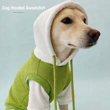 Dog Clothes Winter Dog Hooded Sweatshirt Warm French Bulldog Puppy Coat For Small Medium Dogs Pet Costume Chihuahua Pug - Green - View 4