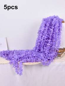 1/5pcs Artificial Wisteria Vine, Approx. 100cm Length Fake Orchid Vines, Suitable For Indoor/Outdoor Decor, Wedding Decoration, Romantic Room/Home Decor, Garden Decor, Family Gathering, Valentine's Day, Birthday Party Decoration - Multicolor - View 28