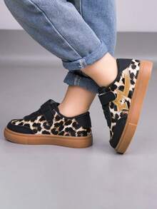 1 Pair Unisex Fashion Casual Sneakers, Soft Sole Non-Slip Toddler Walking Shoes, Multi-Functional Children Canvas Shoes, Suitable For Spring, Summer, Autumn, Winter - Black - View 5