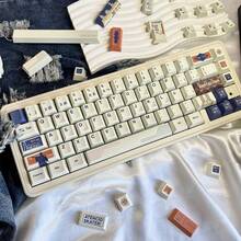 Barcelona Keycap Set, Spanish Themed Keycaps, Original Height 5-Side Dye-Subbed Spanish Keycaps - Barcelona-themed Keycaps - View 1