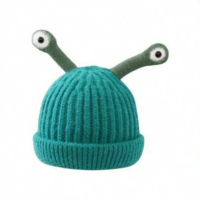 Snail Antenna Hat – Soft Knit Winter Cap For Boys & Girls, Unisex Cozy Warm Hat With Fun Antenna Design, Perfect For Cold Weather