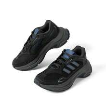 Adidas 女士耐穿复古休闲运动鞋 - 黑色 - 查看 3