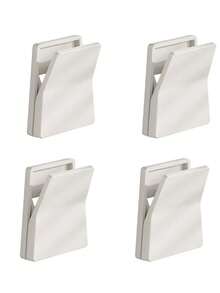 4个浴室毛巾夹，简约壁挂式洗面奶和牙膏收纳架，厨房抹布和手套整理架，时尚简约风格壁挂式橡胶手套挂钩，塑料材质 - 彩色 - 查看 13