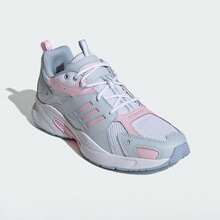 Adidas 女士减震户外运动休闲鞋 - 白色/粉紅色 - 查看 2