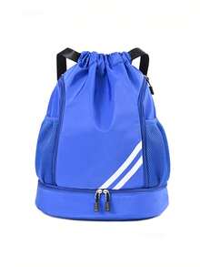 Mochila con cordón impermeable con compartimento para zapatos, bolsa deportiva de gran capacidad unisex con correas de hombro ajustables, adecuada para baloncesto, fitness, yoga, viajes al aire libre, escuela - Multicolor - Ver 15