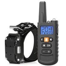 Zdalna obroża do tresury psów o długości 2600 stóp, akumulatorowa i wodoodporna obroża elektryczna dla małych, średnich i dużych psów o wadze 20–100 funtów, z trybami sygnału dźwiękowego, wibracji (1–99), wstrząsu (1–99) - Czarne - Zobacz 13