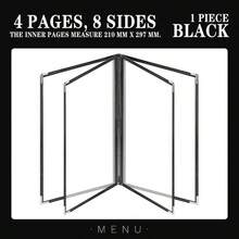 1个A4皮革透明文件袋菜单照片文件奖状展示册，透明PVC食谱活页夹，餐厅菜单活页夹，餐厅收银员文件袋，餐厅和厨房收纳用品，家用厨房用品 - 彩色 - 查看 12