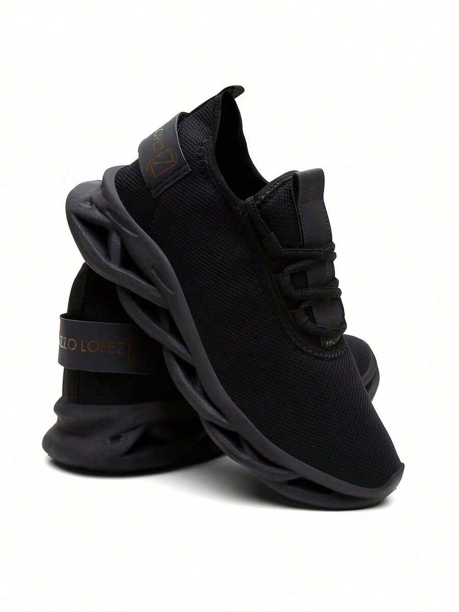 Men's Sports Shoes For Gym And Running, Ultra Lightweight And Comfortable 2026 - 黑色 - 查看 1