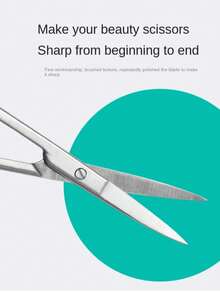 11.3cm Stainless Steel Eyebrow Scissors, Makeup Scissors For Eyebrow Trimming, Double Eyelid Tape Cutting, Makeup Artist Use, Household Gauze Scissors - Scissors - View 5