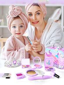 Girls' Toy Makeup Set, Pretend Makeup, Mermaid Handbag, Children's Party Gift, Suitable For Girls Aged 3, 4, 5, 6 And Above, Toy Gift, Not Real Cosmetics - Mermaid Cosmetic Bag - View 6