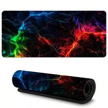 1 Peça Mouse Pad de Jogo Neon - Mouse Pad de Jogo Neon Lightning Grande Antiderrapante, Estampa Impressa em HD - Tapete de Teclado Estendido para Casa, Escritório, Esportes Eletrônicos, Jogos de PC - Múltiplos Tamanhos Disponíveis Fácil de Limpar e Lavar, Ideal para Casa, Escritório, Local de Trabalho, Sala de Jogos e Dormitórios; Perfeito para Suprimentos de Volta às Aulas, Presentes de Férias para Namorados e Namoradas, Acessórios de Escritório, Suprimentos de Escritório, Tapetes de Mesa e Mouse Pads. - A - Visão 13